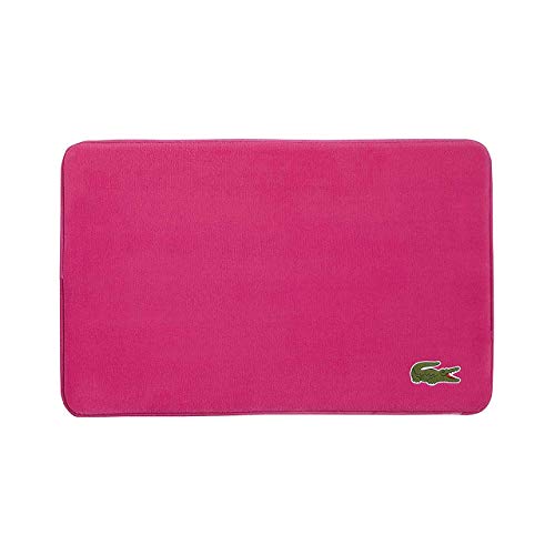Lacoste Crocodile Rug, 19"x30", Magenta