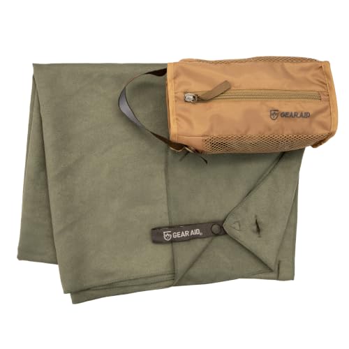 GEAR AID Quick Dry Microfiber Towel, Large, OD Green