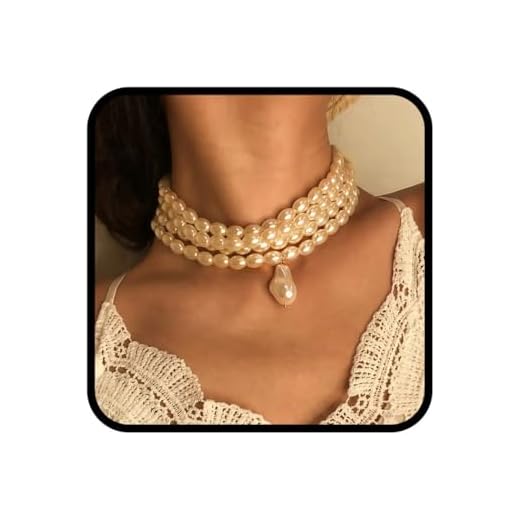 Ushiny Vintage kraghalsband i lager pärla kragkedja 20-tal klaff Gatsby tema bal festival fest halsband smycken för kvinnor och flickor