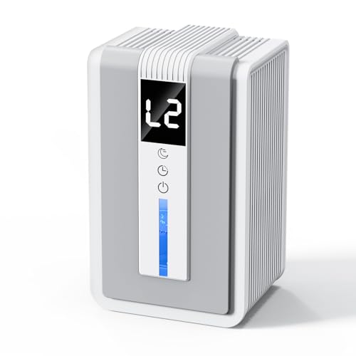 Dehumidifier 42 OZ, Timer, Auto Shut Off, 7-Color LED, Quiet