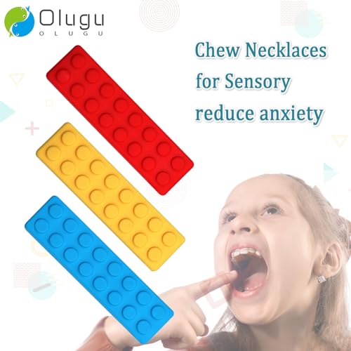 Chew Necklaces for Sensory Kids, Chewy Necklace Bundle for Boys Girls and Adults with Autism, ADHD, SPD, Silicone Chewable Sensory Oral Motor Teether Toys for Biting, Teething Anxiety Needs 7 Pack - Image 7