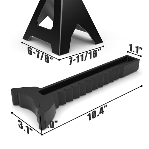 Torin At43202B Steel Jack Stands: 3 Ton (6,000 Lb) Capacity, Black, 1 Pair #TOP2