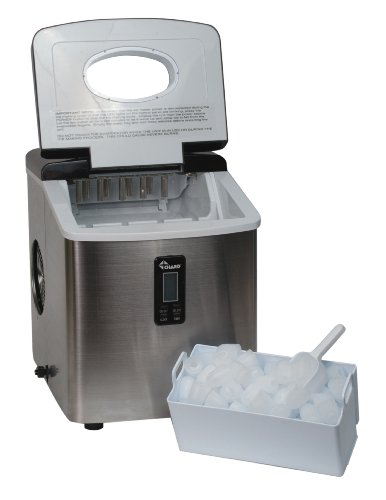 Fabricadora de hielo Chard IM-12SS acero inoxidable 26 lbs miniatura 4