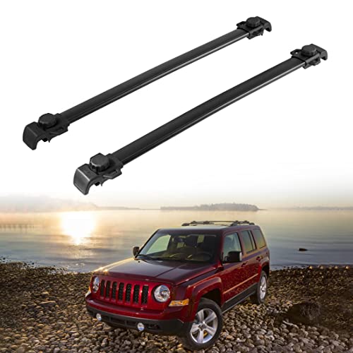 AUXMART Roof Rack Cross Bars Fit for Jeep Patriot 2007-2022 with Vertical Side Bars OE Style,...
