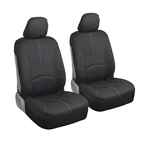 Motor Trend SpillGuard Waterproof Car Seat Covers, Front and Rear Full Set (Beige Stitch) – Neoprene Seat Protectors with Extended Bench Side Coverage for Auto, Truck, Van, and SUV by Motor Trend - Used condition - Image 2