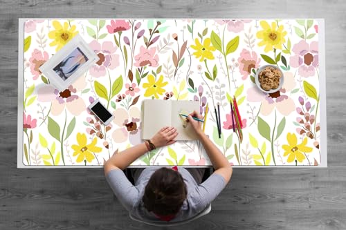 Sous-main de bureau antidérapant grand format avec protection de surface en PVC