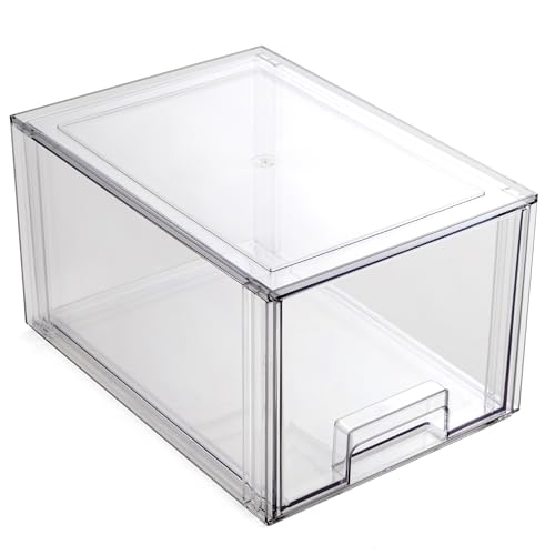 Meuble de rangement sous évier avec tiroirs empilables et transparents