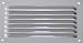 Grille métal horizontale à auvent DMO - Blanc - L. 190 mm x l. 100 mm