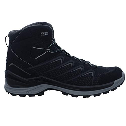 LOWA Herren ferrox pro gtx mid Trekking Wanderstiefel, 9923 Schwarz Hellgrau, 42 EU