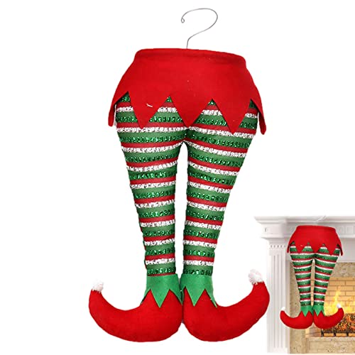 Jambes de cime d'arbre coincées Noël avec fixation stable