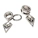HuaCan Dilatación Oreja Retro Acero Quirúrgico + Ópalo Pendientes Piercing Expansor Túnel...
