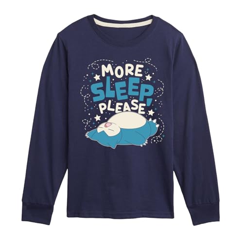 Pokémon - Snorlax Nap All Day Sleep All Night - Toddler and Youth Long Sleeve Graphic T-Shirt