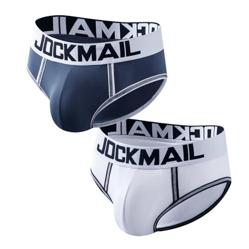 JOCKMAIL Mens Underwear Briefs Men's Modal Briefs Underwear U Convex Pouch Ultra Soft Breathable Underwear