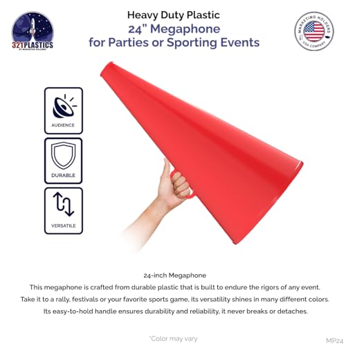 image for Marketing Holders Large Red Cheer Megaphone 24