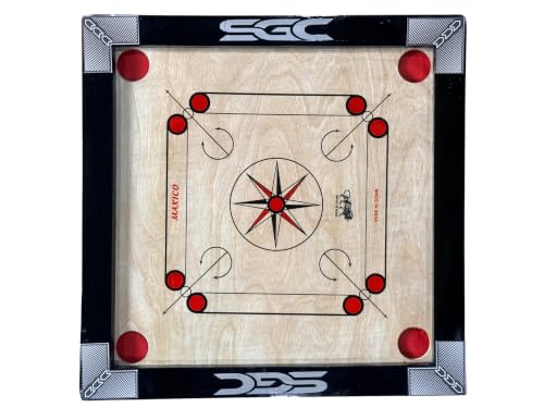 Image of Premium Matte Finish Carrom Board, with Striker, Coins & Powder | Smooth Playing Surface | Indoor Family Game for Kids & Adults with Water Proof Playing Surface (21 Inch Medium)