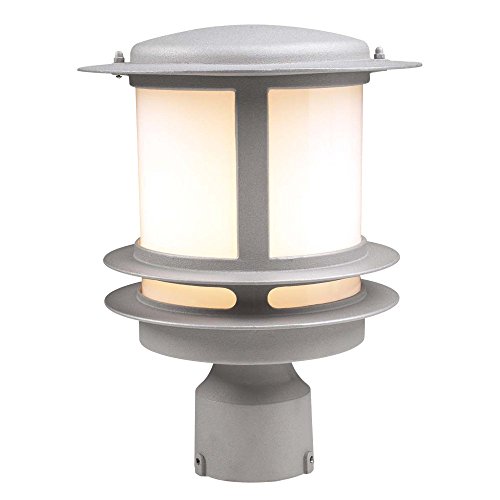Plc Lighting 1896 Sl Exterior Post Light, Silver #TOP22