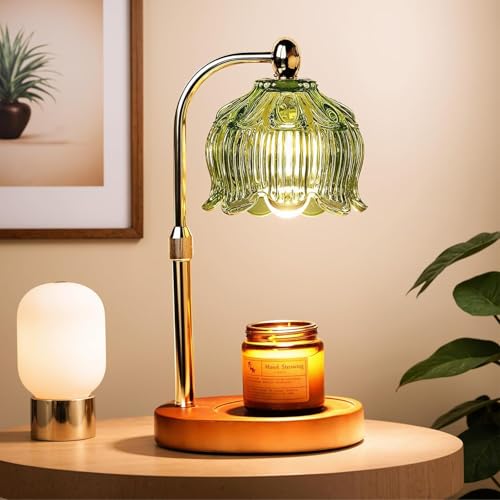 Candle Warmer Lamp with Timer Electric Adjustable Height Candle Warmer Dimmable Wax Warmer Lamp Jar Candles with 2 Bulbs for Home Decor & Office Candle Warmer Lamp with Timer Electric Adjustable Height Candle Warmer Dimmable Wax Warmer Lamp Jar Candles with 2 Bulbs for Home Decor & Office