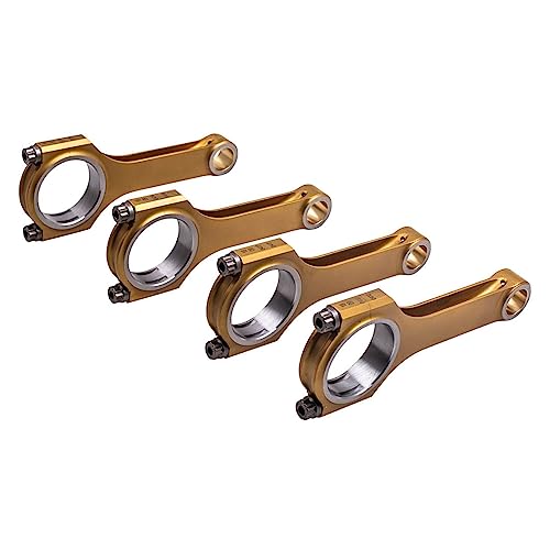 Titanize EN24 Connecting Rods Compatible With Subaru forester EJ20 EJ25 Engine ARP 2000 3/8" Conrods Compatible With Subaru Impreza WRX STI 2.0L 2.5L