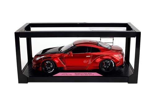 Image of Jada Pink Slips Nissan GT-R (R35) with Liberty Walk Body Kit 2.0 1 /18th Scale Die-Cast car