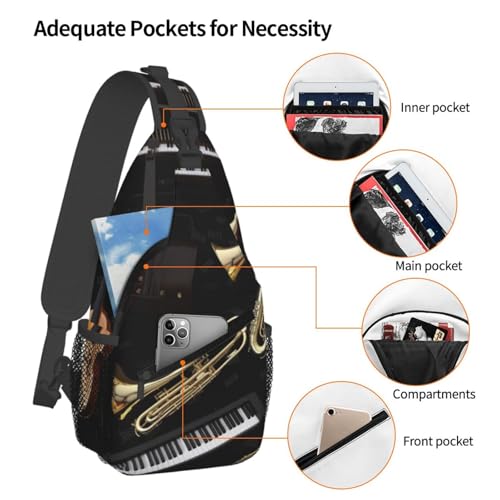 Bolso bandolera cruzado para hombre mochila de día miniatura 4