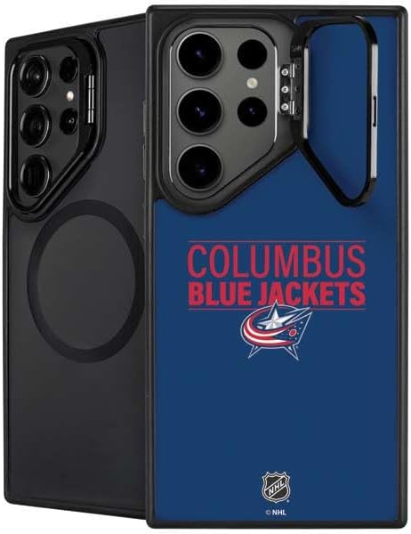 Skinit Kickstand Phone Case Compatible with Galaxy S25 Ultra - Officially Licensed NHL Columbus Blue Jackets Logo Design