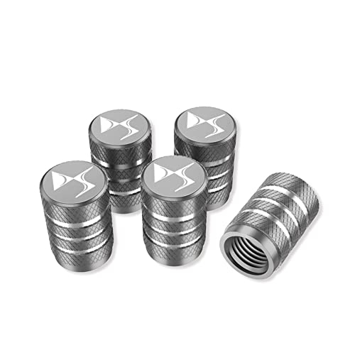 BNVN Bouchons de Tige de Valve de Pneu pour Citroen DS4S/DS5/DS6/DS7/DS9 4 pièces Valve de Pneumatique Couvertures Hermétiques Bouchons Valve Pneu Joint Caoutchouc Bouchons de Valve Cover