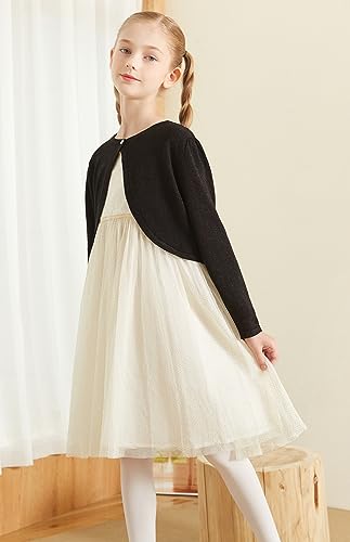 UMELOK Girls' Sparkly Shrug Cardigans3