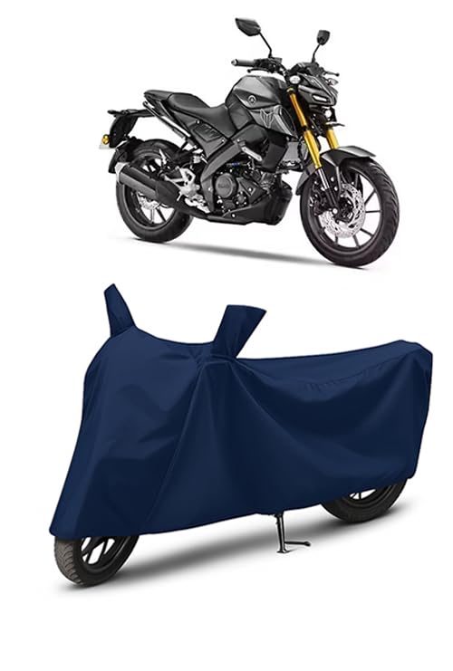Image of Waterproof Bike Cover for Yamaha MT 15 | All Weather Protection from Rain, Dust, UV Rays & Scratches with Mirror Pockets & Buckle Belt | MT 15 Bike Cover