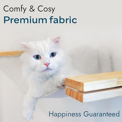 SANDPEAK Rede de parede para gatos | Prateleira para gatos e poleiros para parede | Ponte para gatos