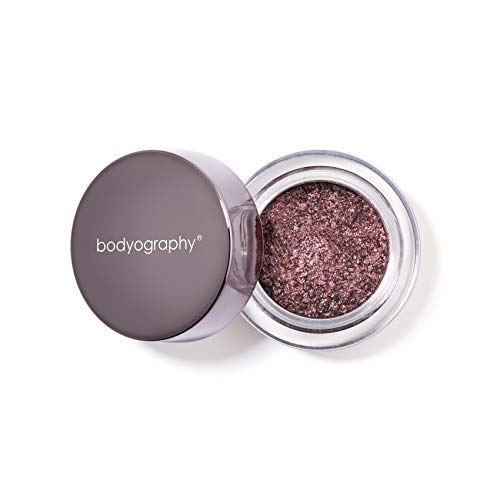 Bodyography Glitter Pigment Eye Shadow | Long Wear Shimmer Eyeshadow | Vegan, Talc & Paraben Free | Cream Powder Formula | Get Down (Rosy Purple)
