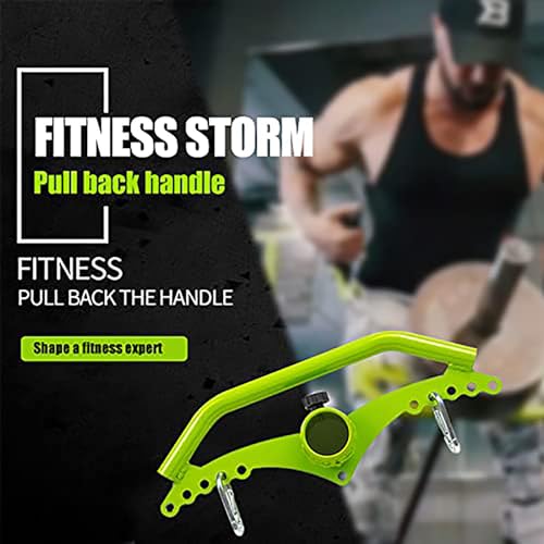 Image of Adjustable Lat Pull down Bar, Cable Machine Attachments for Gym, Home Gym Fitness T-bar Row Pulldown Attachments, Lat Pull Down Machine Wide Grip Neutral Grip Handle