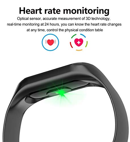 Drumstone (𝐒𝐩𝐞𝐜𝐢𝐚𝐥 𝟏𝟓 𝐘𝐞𝐚𝐫𝐬 𝐖𝐚𝐫𝐫𝐚𝐧𝐭𝐲 Smart Fitness Band with Heart Rate Monitor, Waterproof Activity Tracker, Step & Calorie Counter, Sleep Tracker, OLED Display, view 2