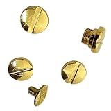 Polished Gold Grip Screws Set for Taurus PT92, PT96, PT57, PT58, PT92C, PT99, PT100, PT101, PT908, PT945 4 Fat Screws & 1 Slim Screw Included
