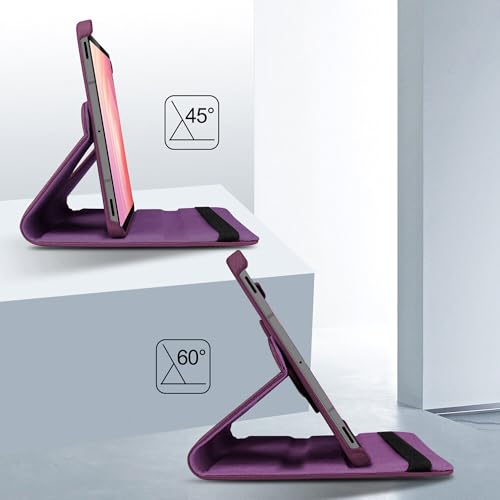 Image of TGK 360 Rotatable Flip Cover for Samsung Galaxy Tab S11 Case 11 inch 2025, Galaxy Tab S10 Lite / S10 FE / S9 FE 10.9 inch / S9 11 Inch 2023 (Purple)