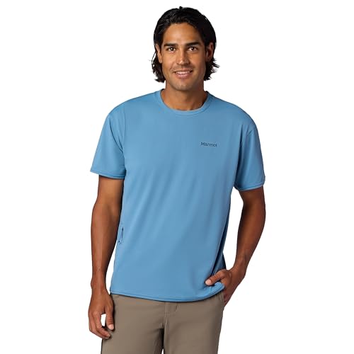 Image of MARMOT Men's Air Exchange UPF 50 Short Sleeve Crew Neck Shirt - Breathable, Moisture Wicking