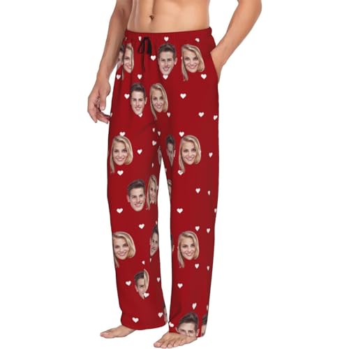 Personalized Pajamas Pants Custom Face Pajama Pants Pj Pants For Men Boyfriend Husband Valentine's Day Funny Gifts For Him3