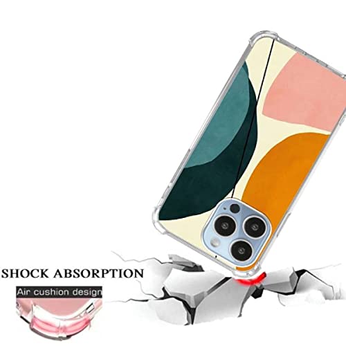 Coll Helotk Geometric Color Shapes Case Compatible With Iphone 13 Pro Max,Geometric Color Shapes Pattern Slim Shockproof Tpu Bumper Protective Cover Case For Iphone 13 Pro Max #TOP3