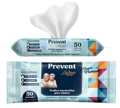 Kit 3 Pacotes de Toalhas Umedecidas Lenço Umedecido Geriátrica 150 Unidades