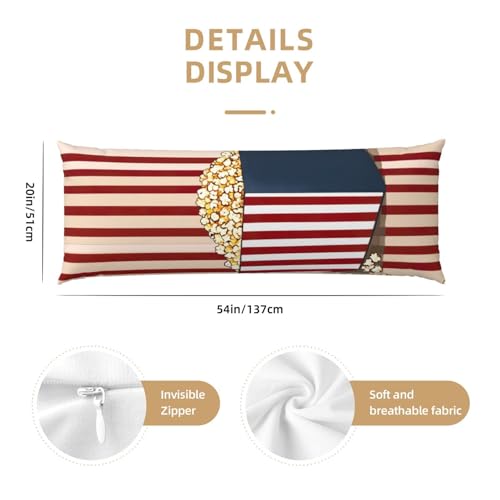 Housse de coussin de lit imprimée popcorn 50,8x137,2 cm - 4