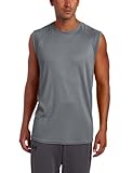 Russell Athletic Men's Dri-Power Sleeveless Raglan Tee, Steel, Small