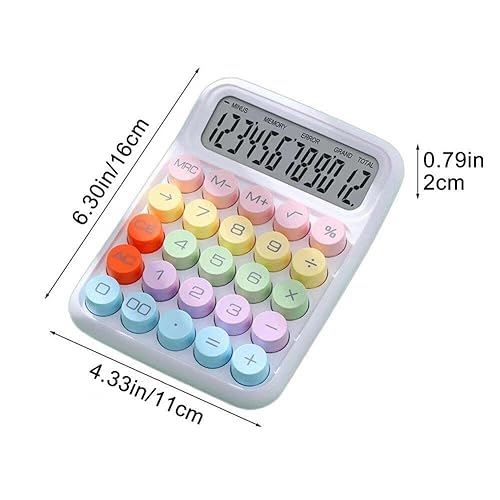 Calculadora de mano compacta para resolver cuentas escolares rapidas 4