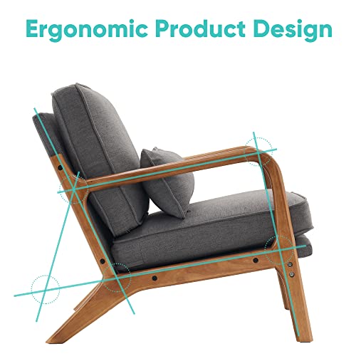 Sillón Lounge Plegable Gris oscuro miniatura 3