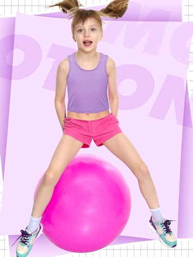 SATINIOR 6 Pieces Girls Dance Tank Tops Sleeveless Top for Gymnastics and Dancewear2