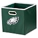 Franklin Sports Philadelphia Eagles Collapsible Storage Bin - NFL Folding Cube Storage Container - Fits Bin Organizers - Fabric NFL Team Storage Cubes