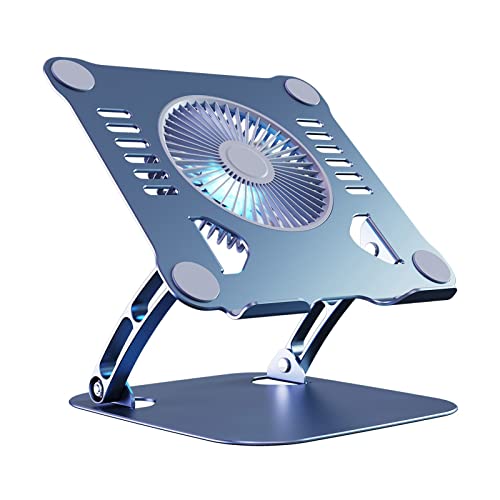 Soporte ajustable con ventilador para notebook gris