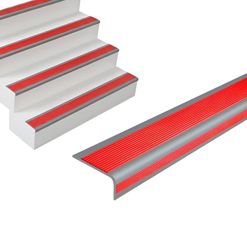 Evita caídas con el protector de peldaños autoadhesivo de PVC para escaleras de hormigón 2
