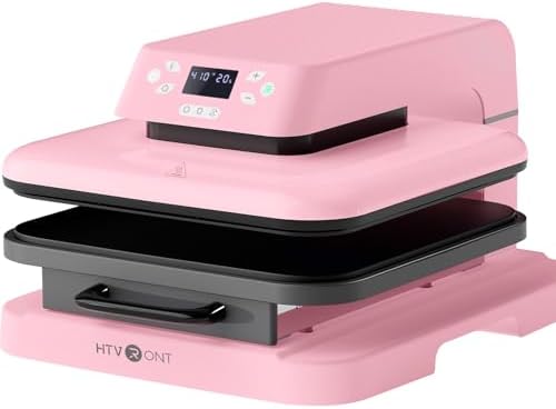 HTVRONT Auto Heat Press Machine for T Shirts - Heat Press 15x15 with Auto Release - Heats Up Fast & Heat Evenly, Professional Heat Press Machines for HTV, Sublimation, Heat Transfer Projects