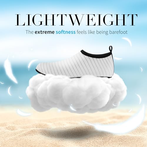 Image of Homitem Water Shoes for Women Men Aqua Socks Swim Beach Pool River Slip-On Barefoot Quick-Dry Vacation Cruise Essentials Accessories for Yoga Kayak Sports