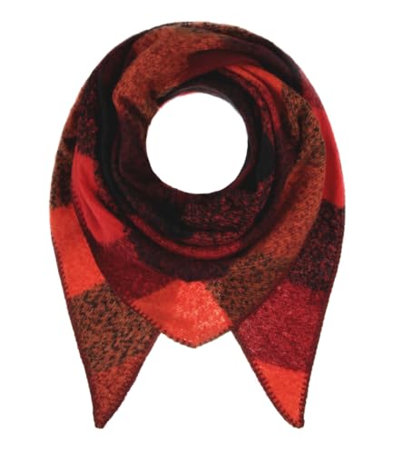 Majea Damenschal Winterschal Strickschal Damen Schal (880042) (rot 2)