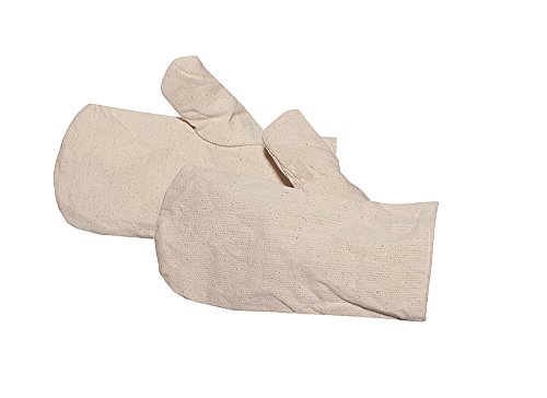 Preisvergleich Produktbild Jah MT-101 Baumwollfauster 12 Paar Segeltuch natur leicht Gr.10